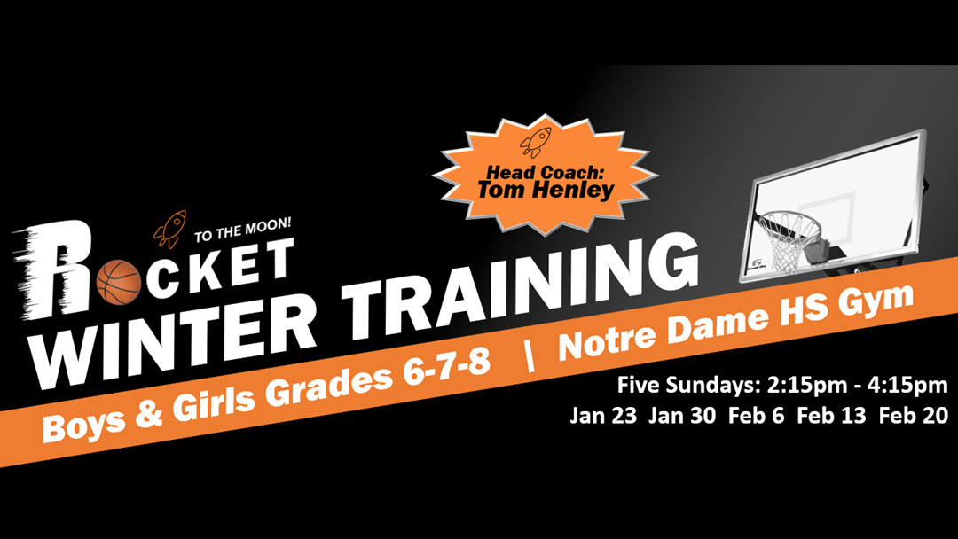 ROCKET Winter Training Basketball Camp – Boys & Girls Gr 6-8